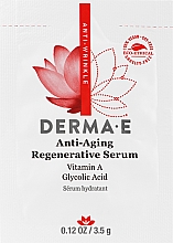 Парфумерія, косметика Відновлювальна й омолоджувальна сироватка - Derma E Anti-Aging Regenerative Serum (пробник)