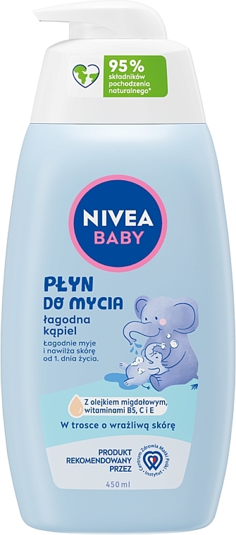 Лосьйон для миття "Ніжна ванна" - Nivea Baby — фото N1