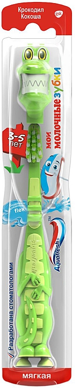 Дитяча зубна щітка, зелений крокодил - Aquafresh Soft