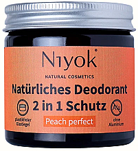 Парфумерія, косметика Натуральний кремовий дезодорант "Peach perfect" - Niyok Natural Cosmetics