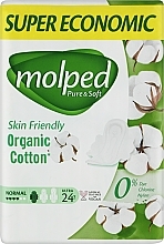 Гигиенические прокладки Pure & Soft Normal, 4 капли, 24 шт. - Molped — фото N1