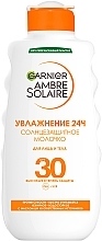 Солнцезащитное водостойкое молочко против сухости кожи тела и лица, высокая степень защиты SPF30 - Garnier Ambre Solaire — фото N3