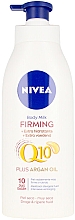 Парфумерія, косметика Молочко для тіла - NIVEA Q10+ Argan Oil Firming Body Milk