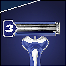 Набор одноразовых станков для бритья, 3шт - Gillette Blue3 Comfort Football — фото N4