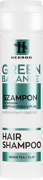 Шампунь для жирного волосся - Hegron Green Balance Hair Shampoo — фото N1