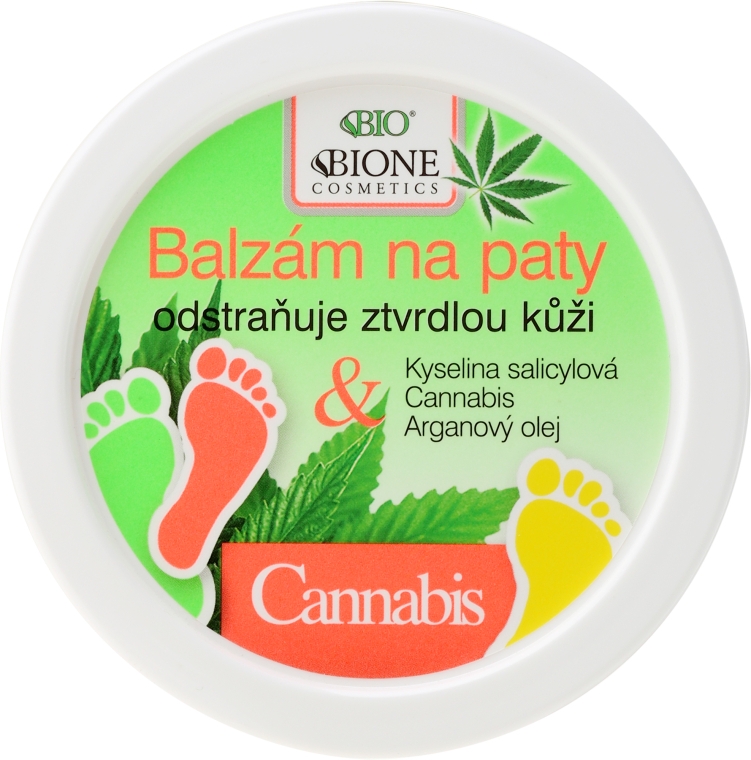 Бальзам для ніг - Bione Cosmetics Cannabis Heel Balm Removes Hard Skin — фото N1