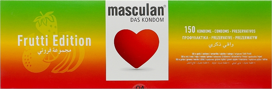 Презервативи, 150 шт. - Masculan Frutti Edition — фото N1