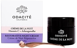 Духи, Парфюмерия, косметика Ночной крем для лица - Odacite Restorative Night Cream Vitamin C + Ashwagandha