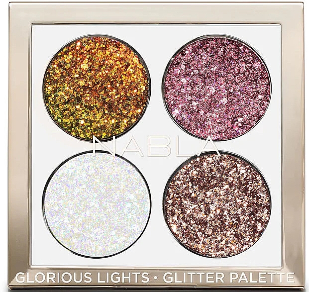 Палетка тіней-глітерів для повік - Nabla Glorious Lights Glitter Palette — фото N3