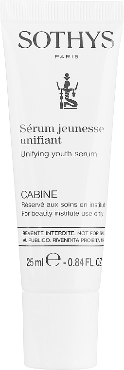 Сироватка молодості для обличчя вирівнювальна - Sothys Unifying Youth Serum (туба) — фото N1