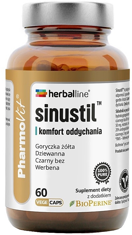 Дієтична добавка "Синустил" - Pharmovit Herballine Sinustil — фото N1