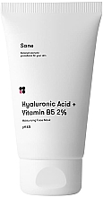 Парфумерія, косметика Маска для обличчя з гіалуроновою кислотою - Sane Hyaluronic Acid + Vitamin B5 Moisturizing Face Mask