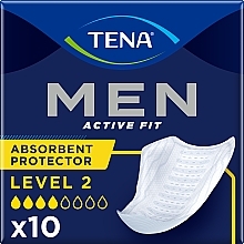 Парфумерія, косметика Урологічні прокладки для чоловіків, 10 шт. - Tena Men Level 2