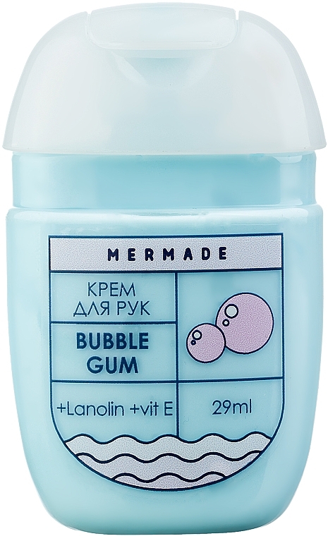 Крем для рук з ланоліном - Mermade Bubble Gum Travel Size — фото N1