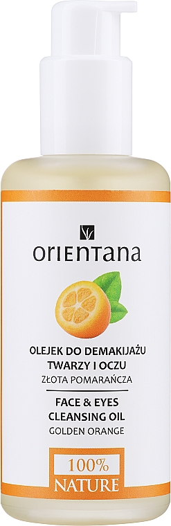 Олія для зняття макіяжу - Orientana Golden Orange Face & Eyes Cleansing Oil