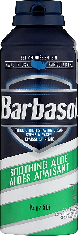 Піна для гоління з алое для сухої шкіри - Barbasol  — фото N1