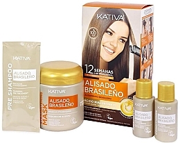 Парфумерія, косметика Набір, 7 продуктів - Kativa Brazilian Hyaluronic Smoothing