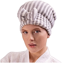Шапочка для волос из микрофибры, серая - Trust My Sister Microfiber Pair Cap Grey — фото N2