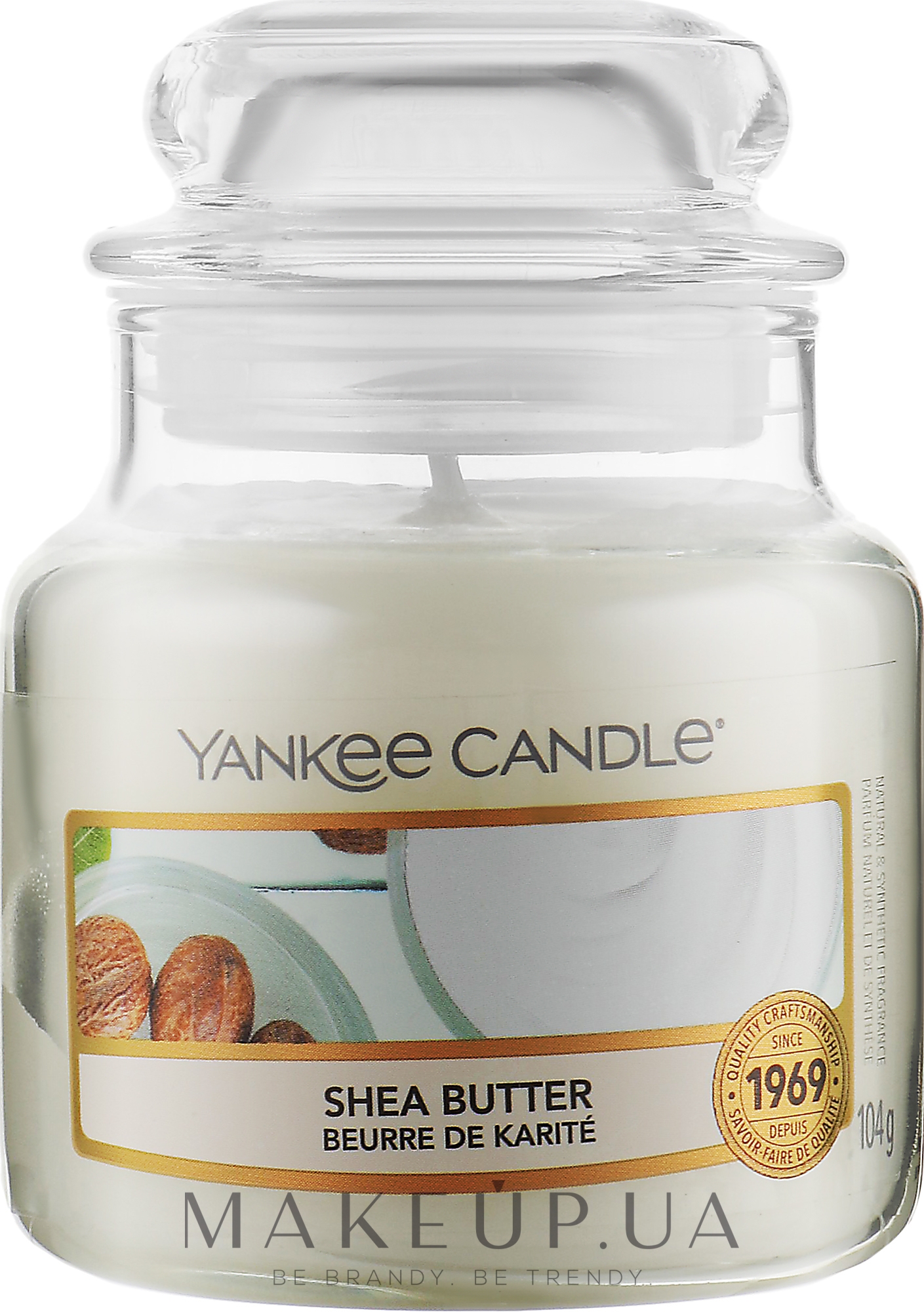 Свічка у скляній банці - Yankee Candle Shea Butter — фото 104g