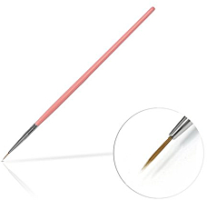 Пензлик для прикрас, 6 мм, Pink - Silcare Brush 0 — фото N1