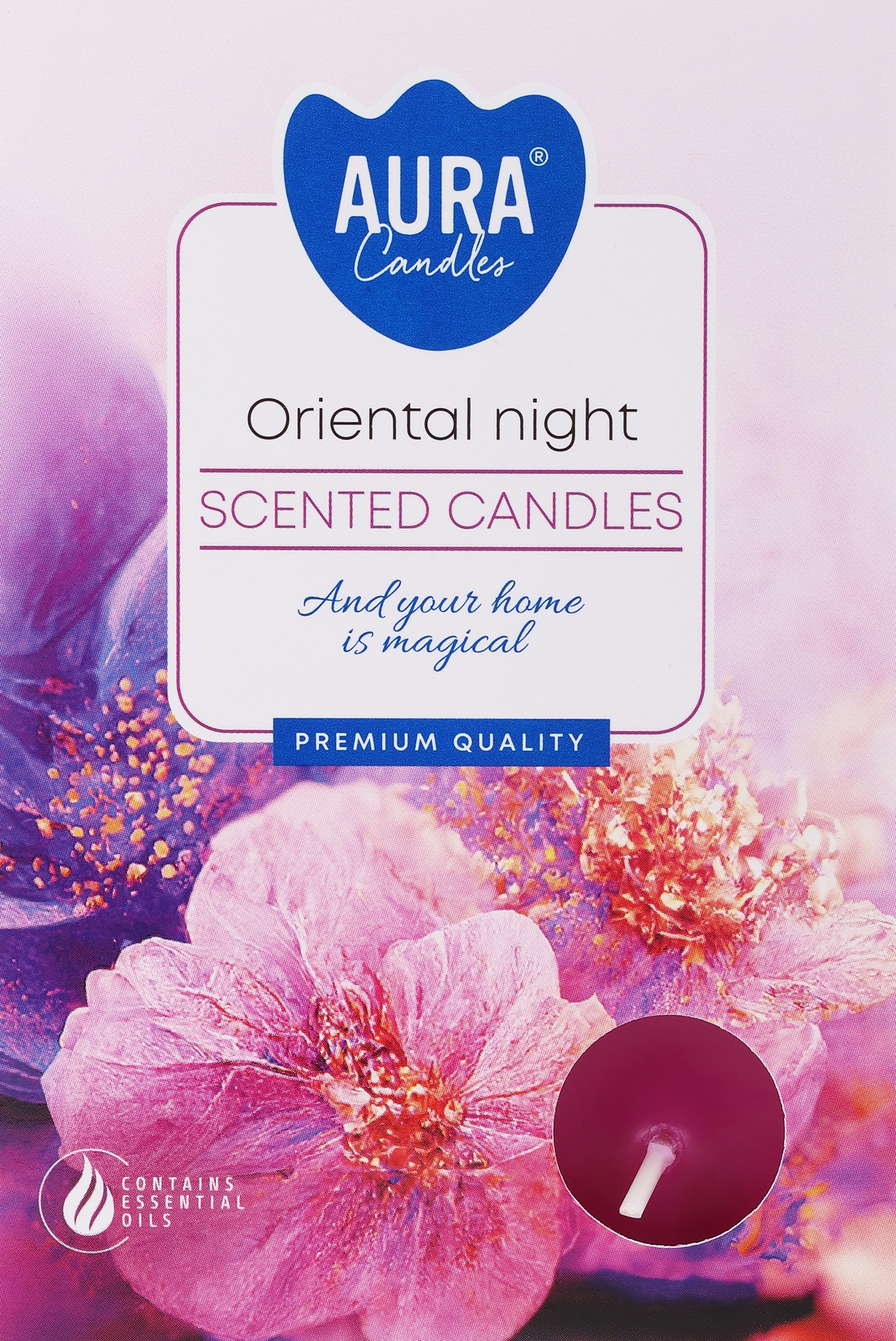 Набір чайних свічок "Східна ніч" - Bispol Oriental Night Scented Candles — фото 6шт