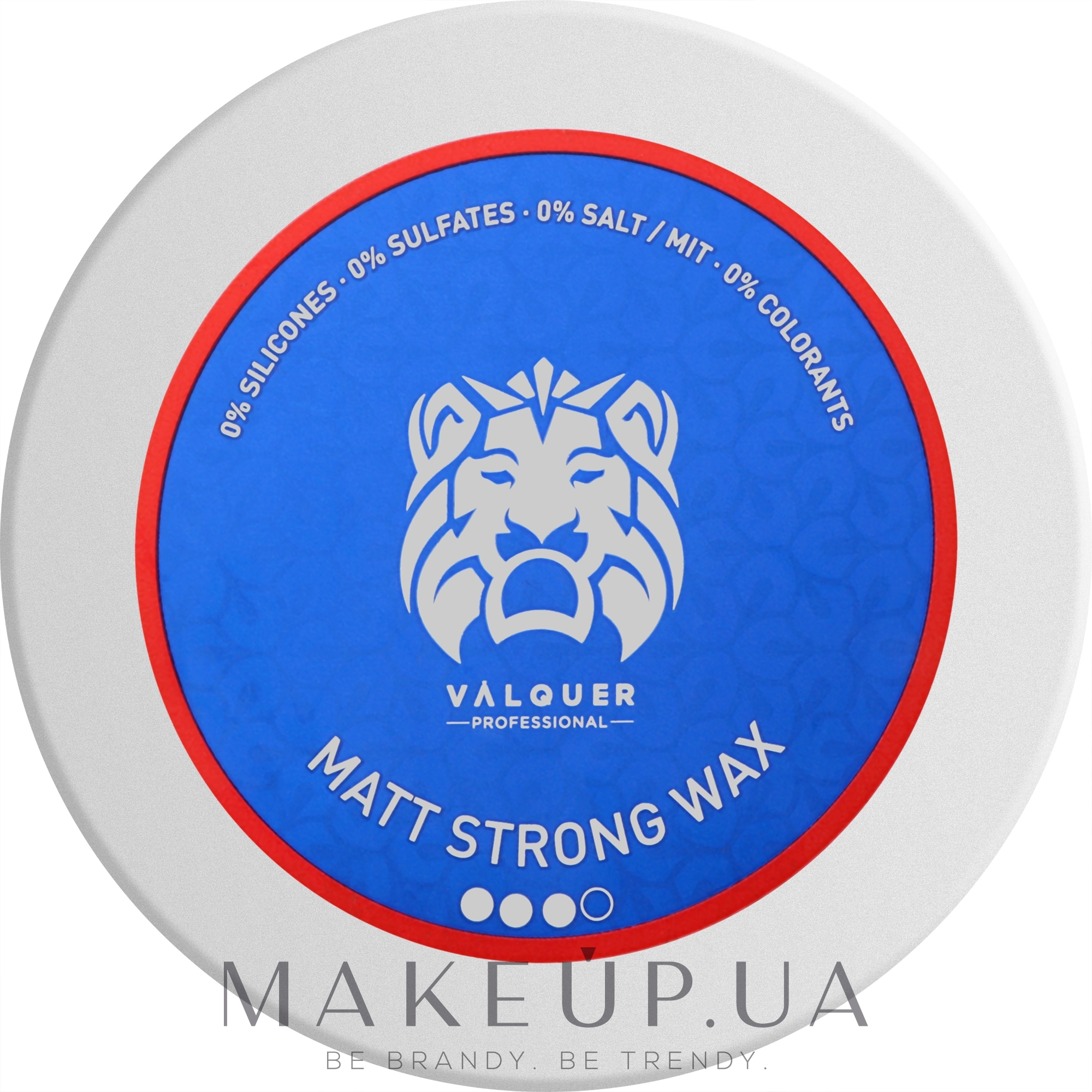 Віск матовий для волосся сильної фіксації - Valquer Matt Strong Wax — фото 100ml