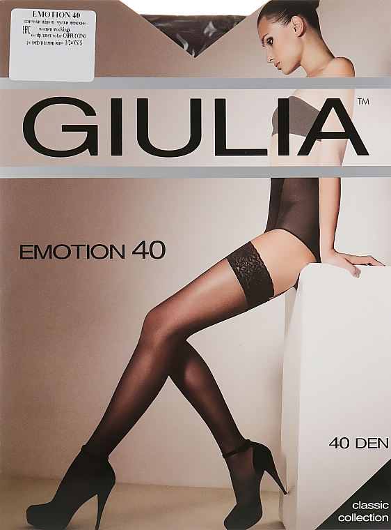 Чулки для женщин "Emotion" 40 Den, cappuccino - Giulia — фото N1