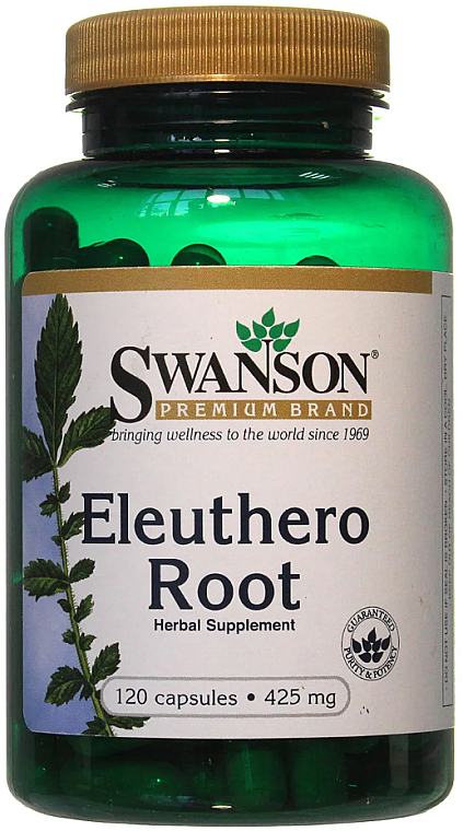 Пищевая добавка "Элеутерококк колючий", 425 мг - Swanson Eleuthero Root — фото N2