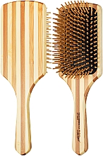 Духи, Парфюмерия, косметика Щетка бамбуковая для волос 03223 - Eurostil Bamboo Paddle Large Model