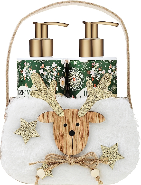 Набор - Vivian Gray Golden Christmas Set (cr/soap/250ml + h/lot/250ml) — фото N1