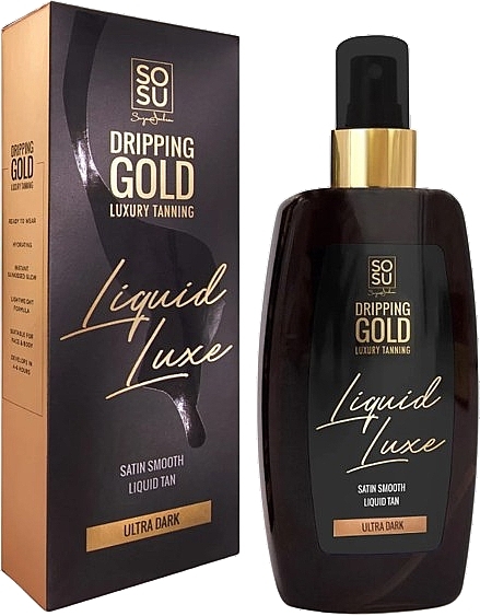 Жидкий автозагар для тела - Sosu by SJ Dripping Gold Luxury Tanning Liquid Luxe Tan — фото N1
