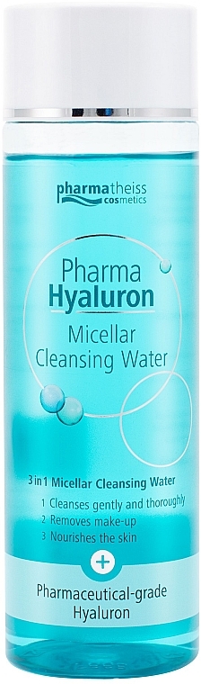 Мицеллярная вода для лица 3 в 1 - Pharma Hyaluron (Hyaluron) Pharmatheiss Cosmetics Micellare Cleansing Water 3 in 1 — фото N2