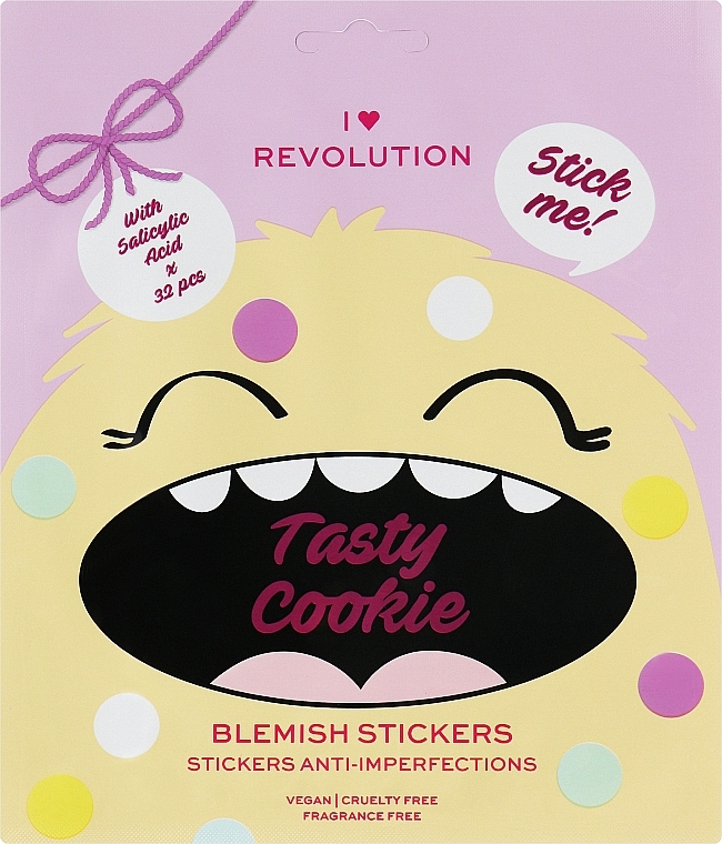 Очищувальні смужки для обличчя - I Heart Revolution Tasty Cookie Blemish Stickers — фото N1