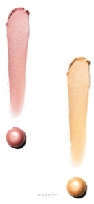 Кремовые тени для век - Couleur Caramel Shine Eye Duo — фото Pink Gold/Golden