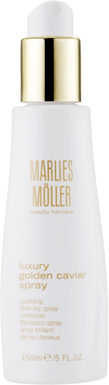 Сухий спрей для волосся, з екстрактом чорної ікри - Marlies Moller Luxury Golden Caviar Spray — фото N2
