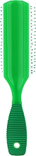 Щітка масажна 9 рядів овальна, зелена - Titania — фото N2