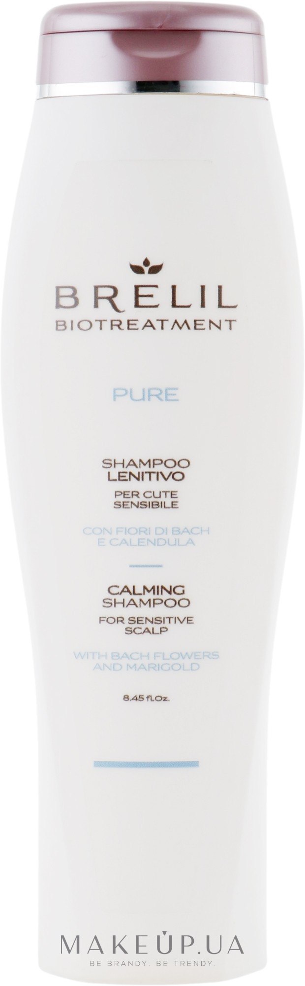 Шампунь відновлювальний для чутливої шкіри голови - Brelil Bio Traitement Pure Calming Shampoo — фото 250ml