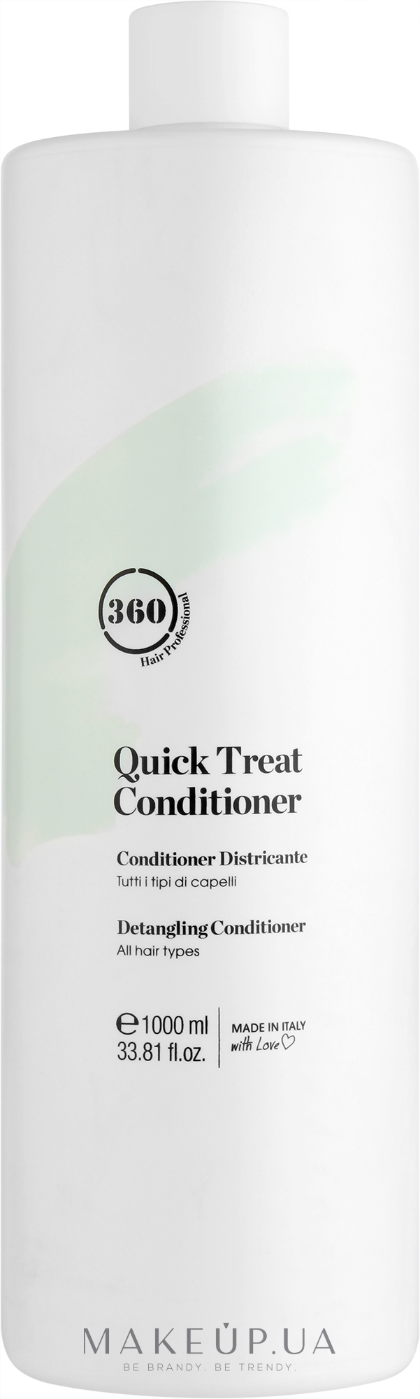Кондиционер мгновенного действия для распутывания всех типов волос - 360 Be Quick Treat Conditioner — фото 1000ml