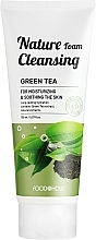 Успокаивающая пенка для умывания с зеленым чаем - Food a Holic Nature Foam Cleansing Green Tea — фото N1