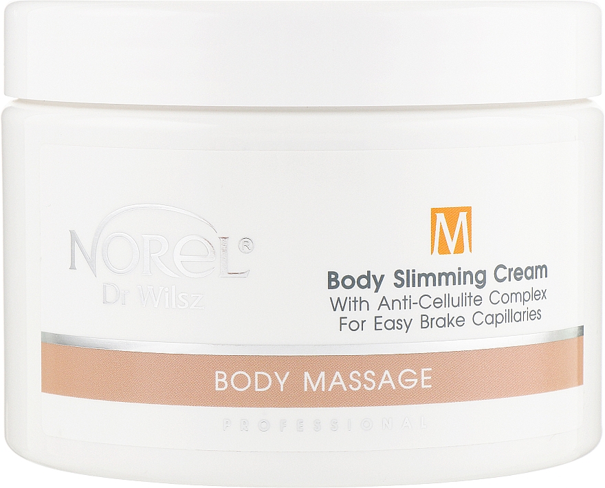 Крем для схуднення з антицелюлітним комплексом, зміцнюючий стінки судин - Norel Body Massage Body Slimming Cream With Anti-Cellulite Complex For  — фото N1