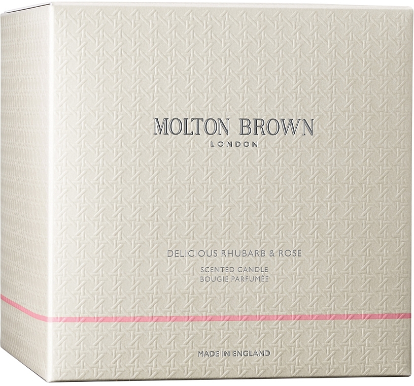 Molton Brown Delicious Rhubarb & Rose - Ароматическая свеча с тремя фитилями — фото N2