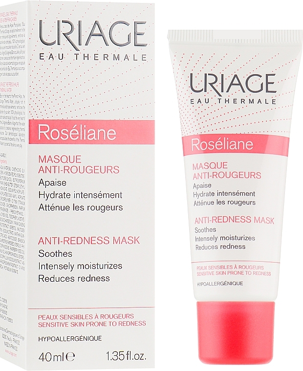 УЦІНКА  Маска для обличчя проти почервонінь - Uriage Sensitive Skin Mask Roseliane * — фото N2