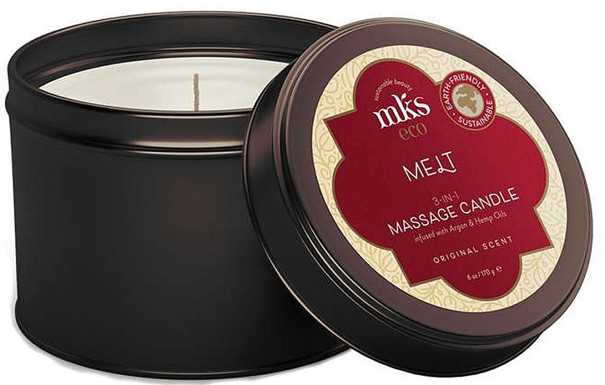 Масажна свічка - MKS Eco Melt 3 in 1 Massage Candle Original Scent — фото N1