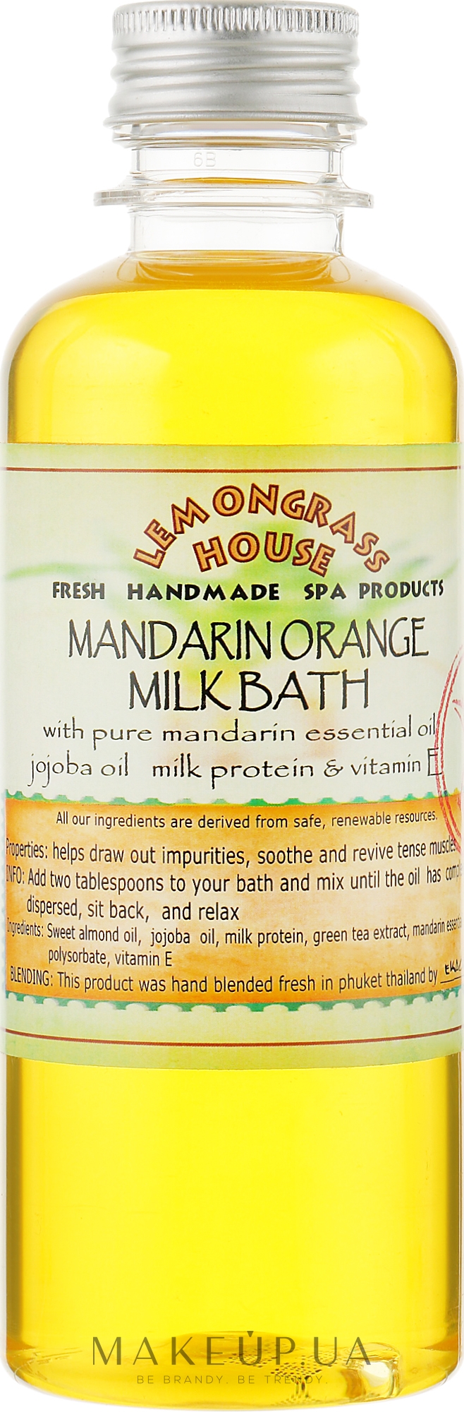Молочна ванна "Мандарин" - Lemongrass House Mandarin Milk Bath — фото 250ml