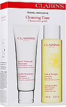 Парфумерія, косметика Набір - Clarins Gentle Foaming Cleanser Duo Kit (cl/foam/125ml + f/lot/200ml)