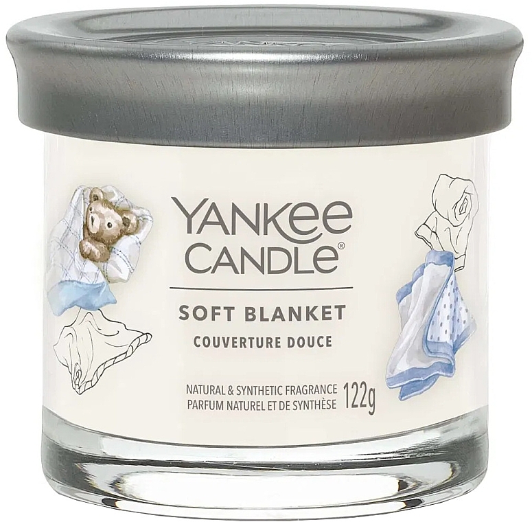 Ароматическая свеча на подставке "Мягкое одеяло", 1 фитель - Yankee Candle Soft Blanket Tumbler — фото N1