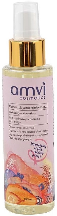 Освіжальна тонізувальна есенція - Amvi Cosmetics — фото N1