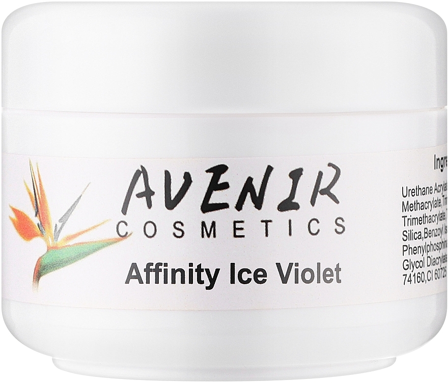 Гель для нарощування "Крижаний фіолетовий" - Avenir Cosmetics Inffinity Ice Violet Gel — фото N2