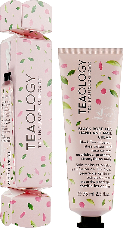 Крем для рук і нігтів "Чорна троянда" в упаковці цукерка - Teaology Black Rose Tea Hand & Nail Cream Candy Wrap — фото N2
