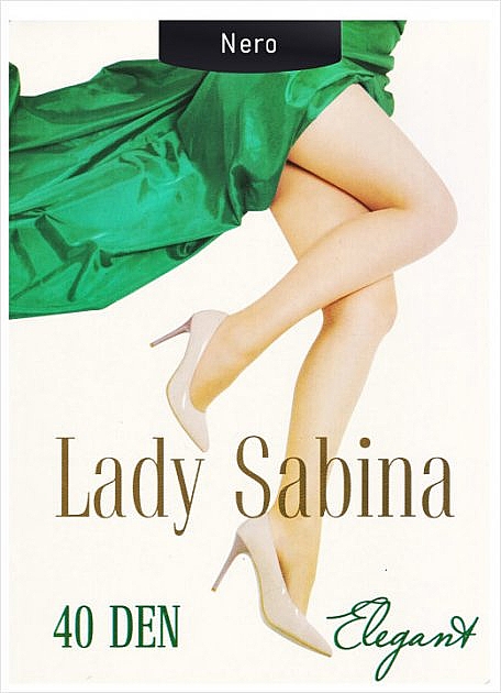 Колготы женские "Elegant" 40 Den, nero - Lady Sabina — фото N1
